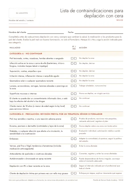 Vista previa de la página 1 de Kit de depilación con cera