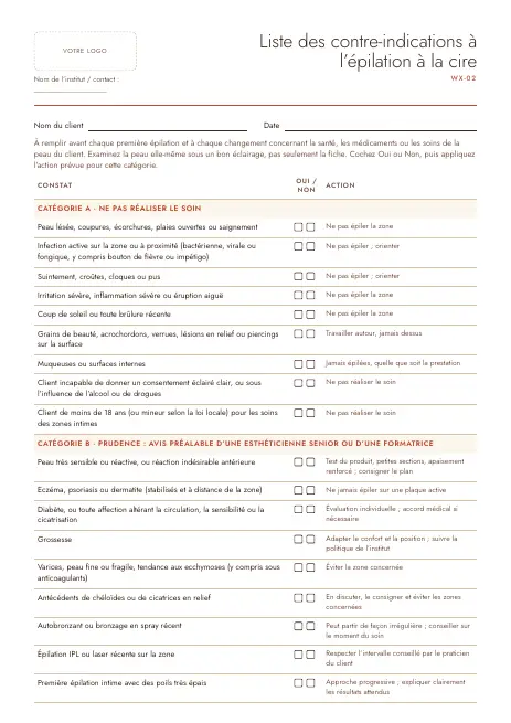 Aperçu de la page 1 de Kit épilation à la cire